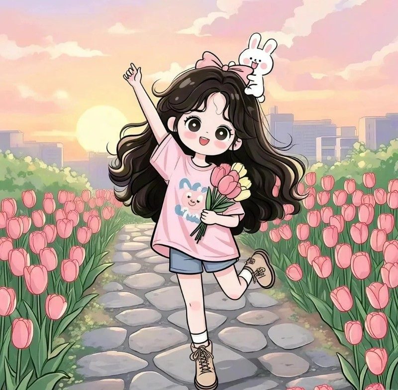 cute cartoon pics of girls