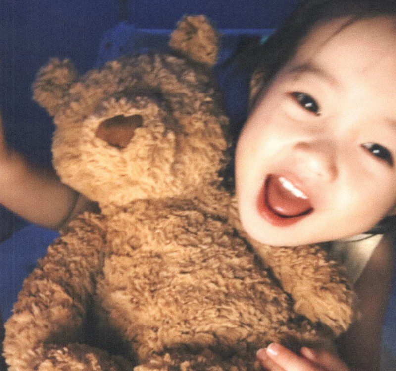 cute girl with teddy bear profile pic 1