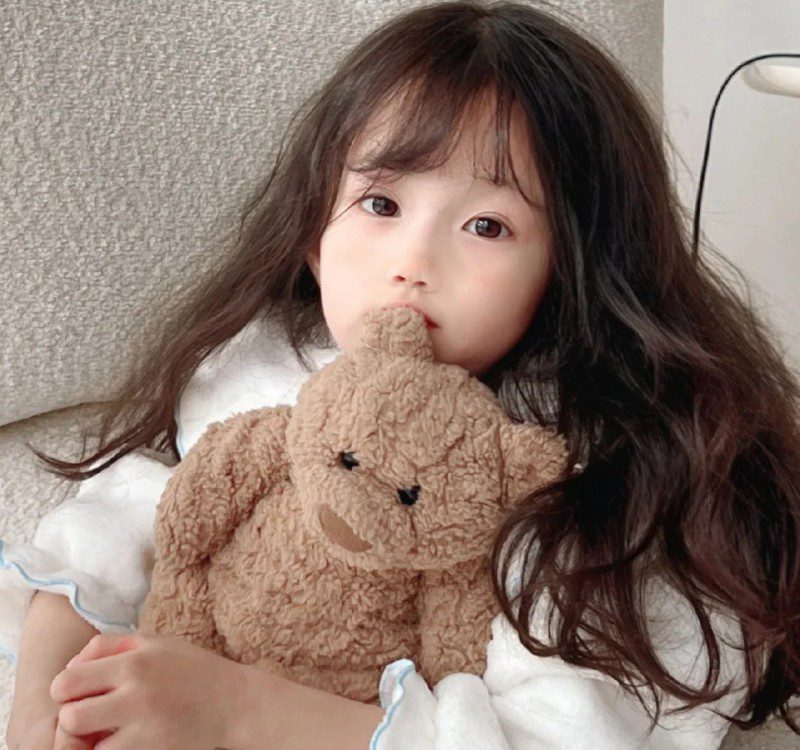 cute girl with teddy bear profile pic 19