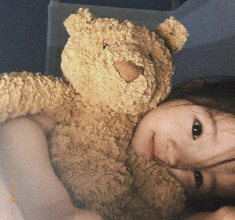 cute girl with teddy bear profile pic 2