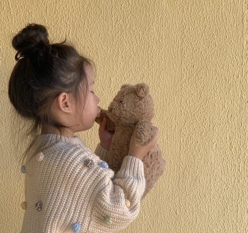 cute girl with teddy bear profile pic 20