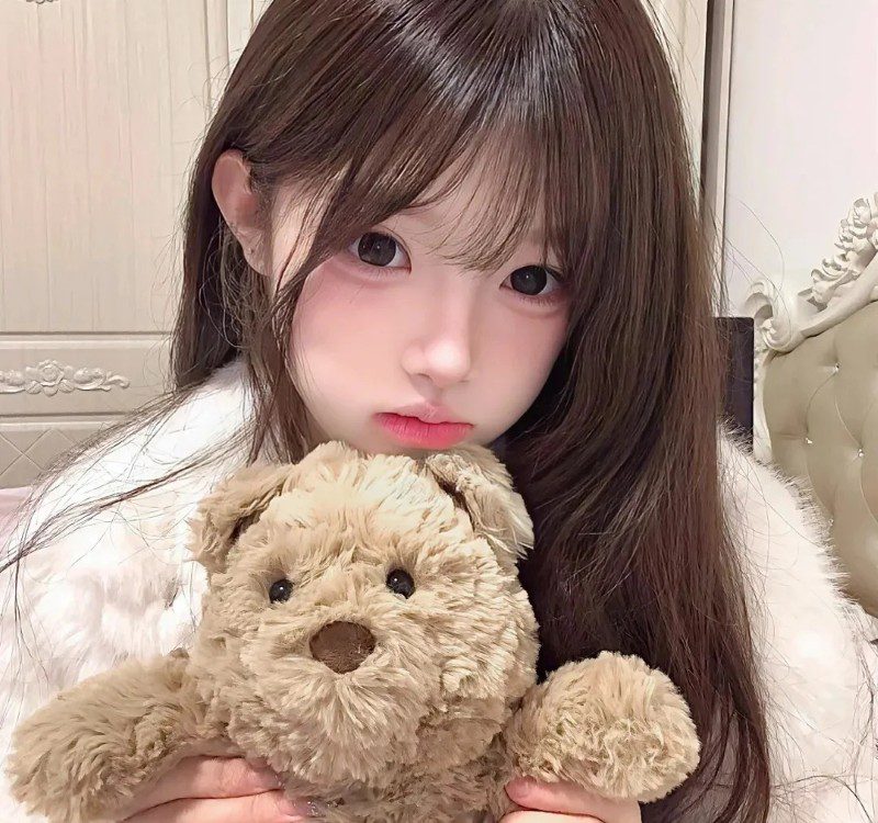 cute girl with teddy bear profile pic 36