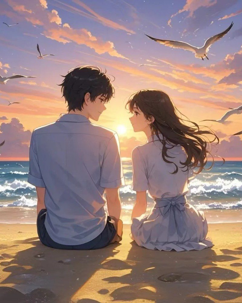 romantic cartoon couple pic 10