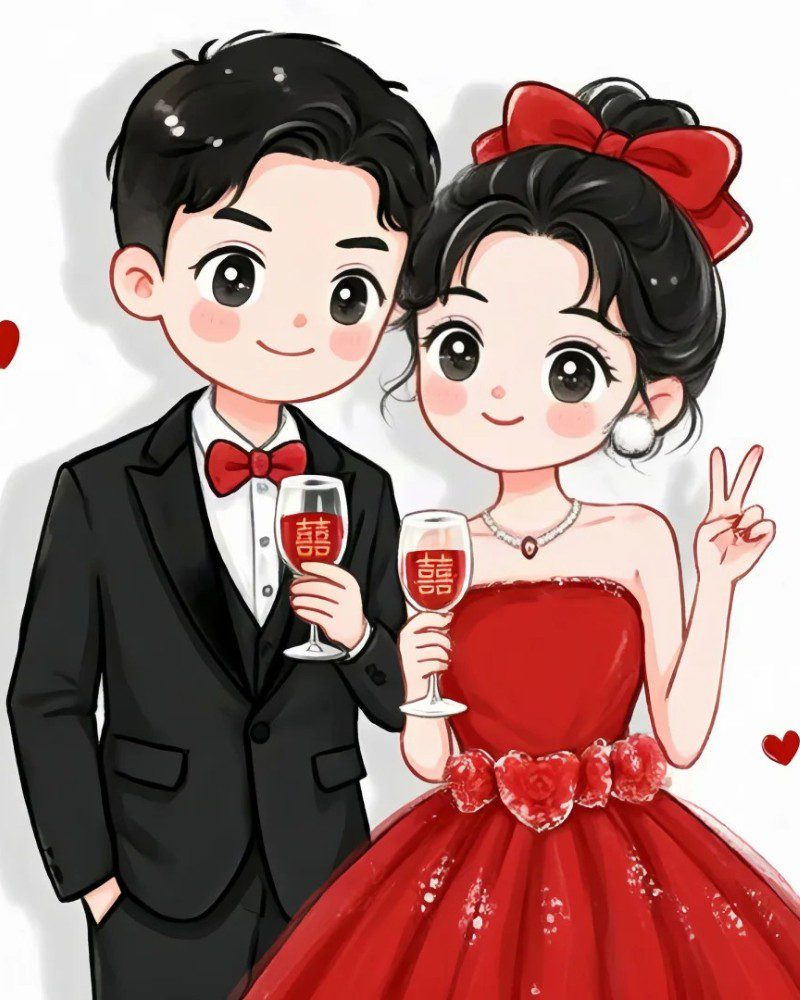romantic cartoon couple pic 11