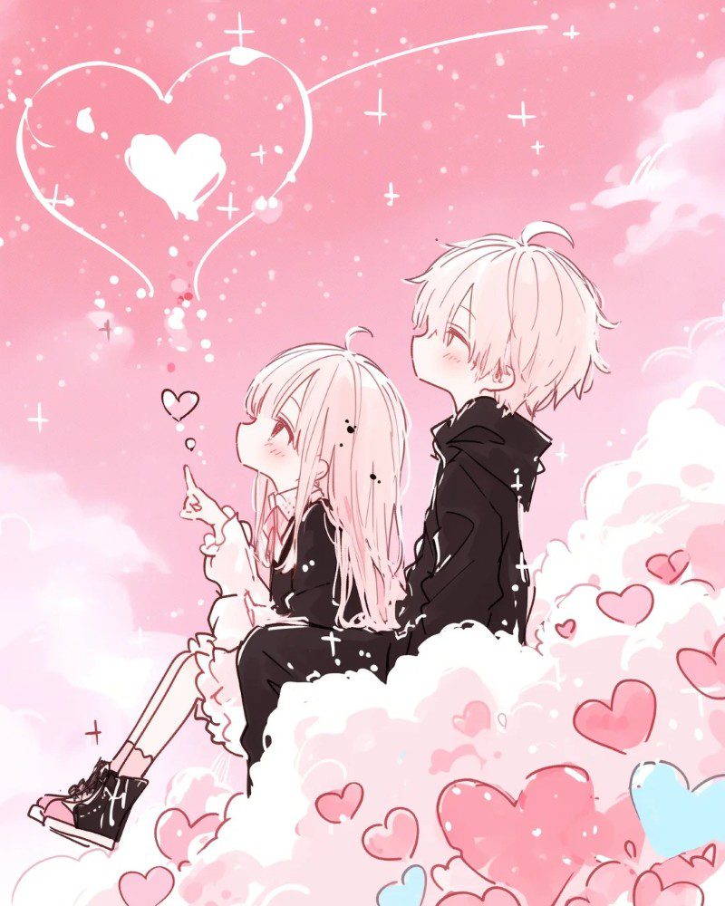 romantic cartoon couple pic 12