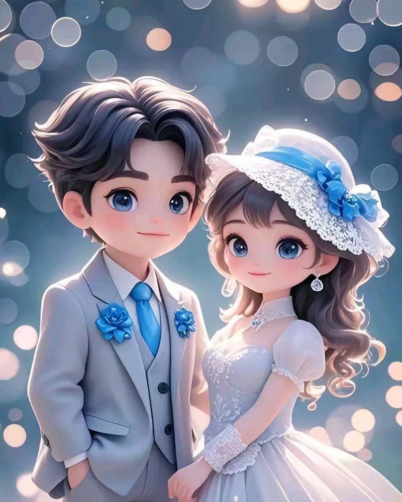 romantic cartoon couple pic 16
