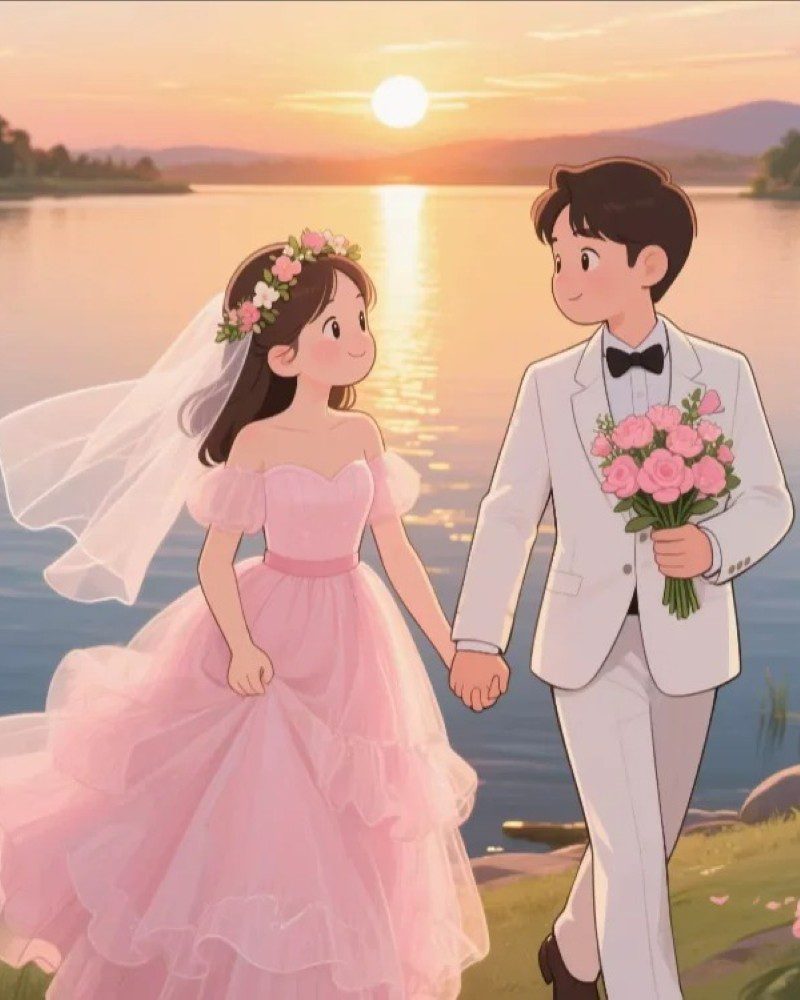 romantic cartoon couple pic 17