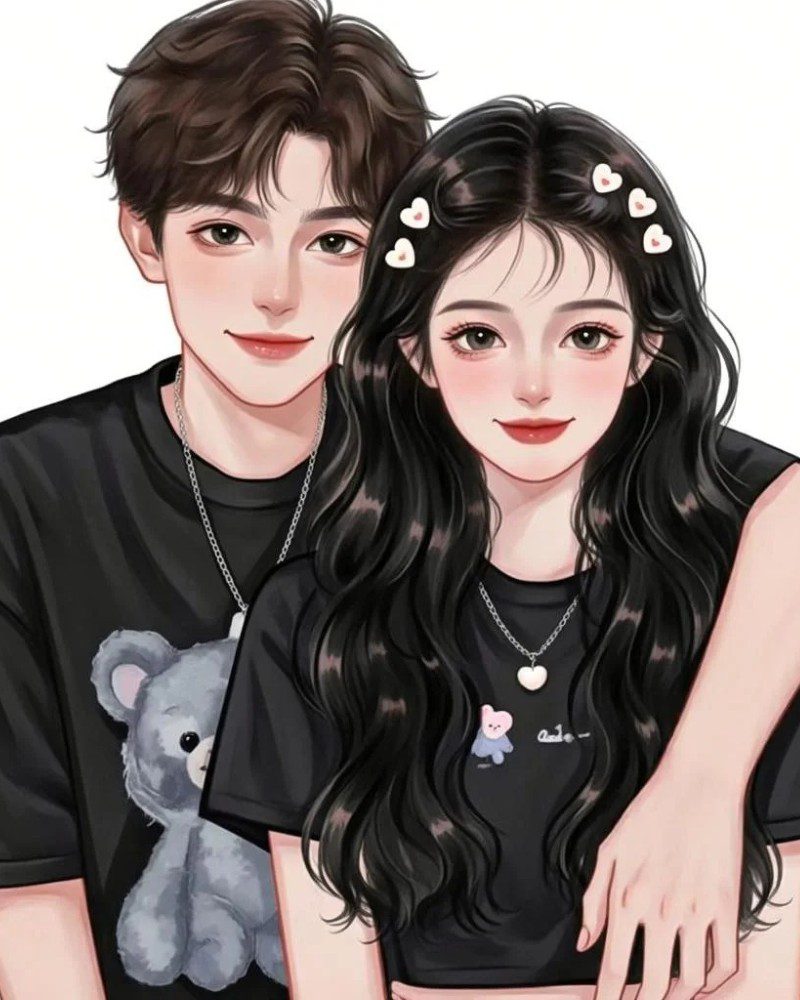 romantic cartoon couple pic 21