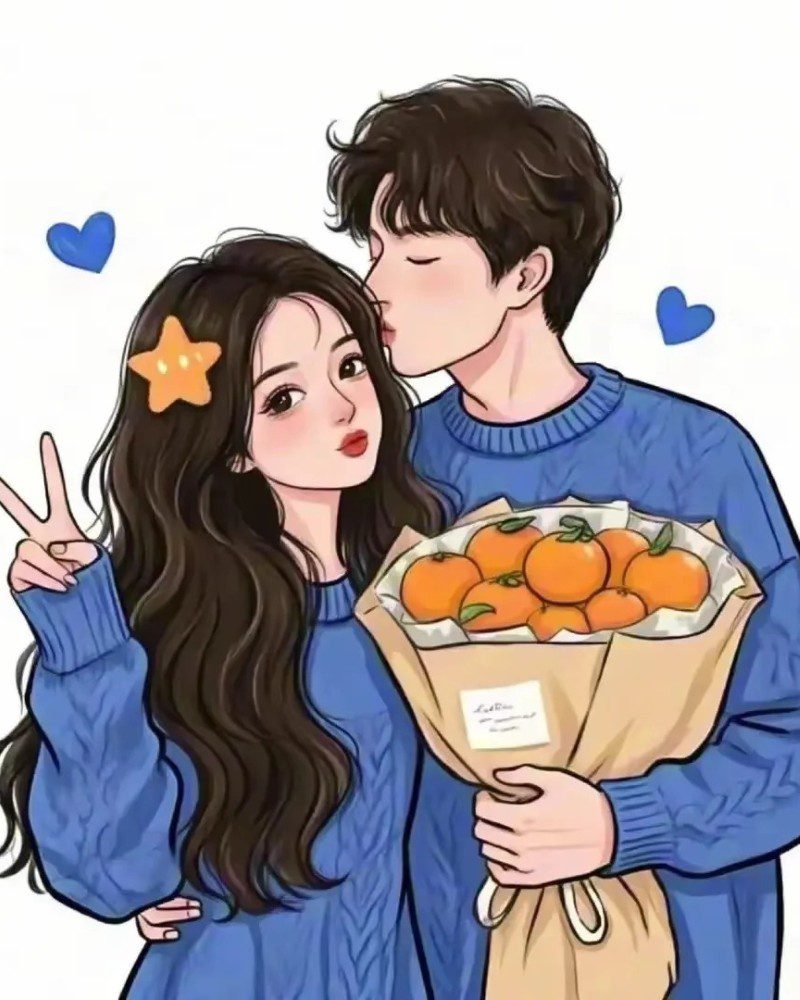 romantic cartoon couple pic 22