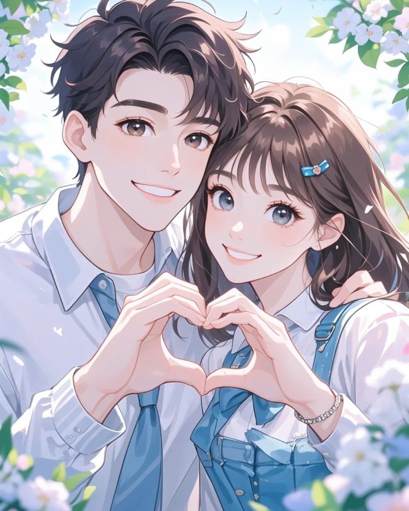 romantic cartoon couple pic 24