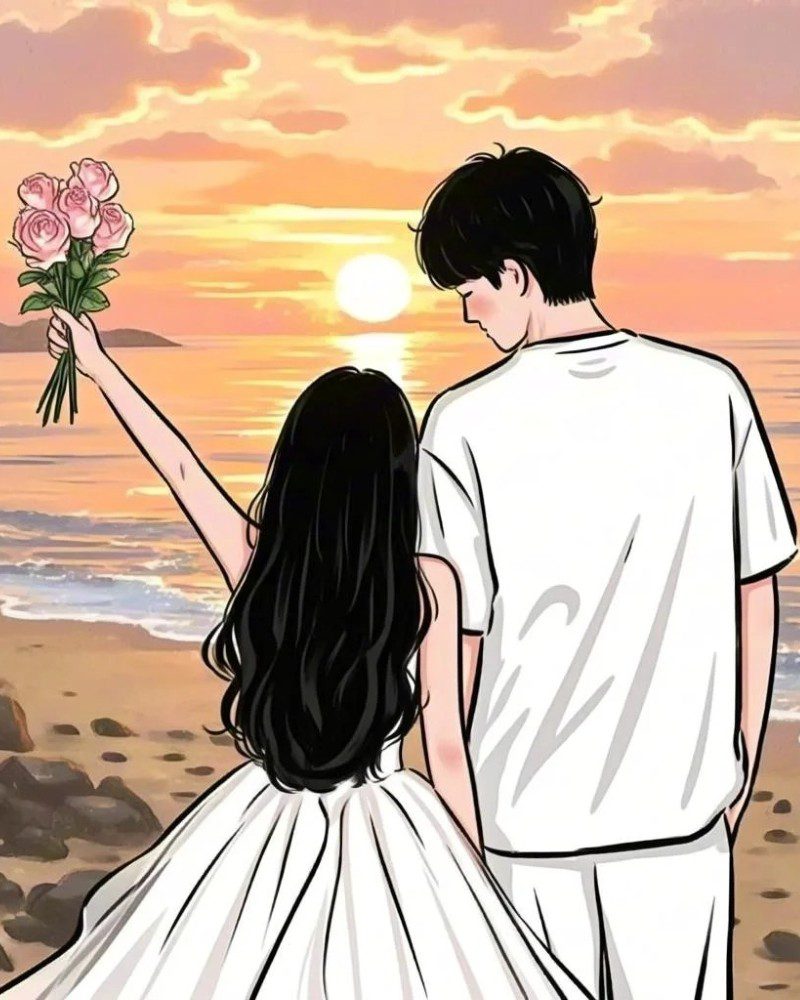 romantic cartoon couple pic 29