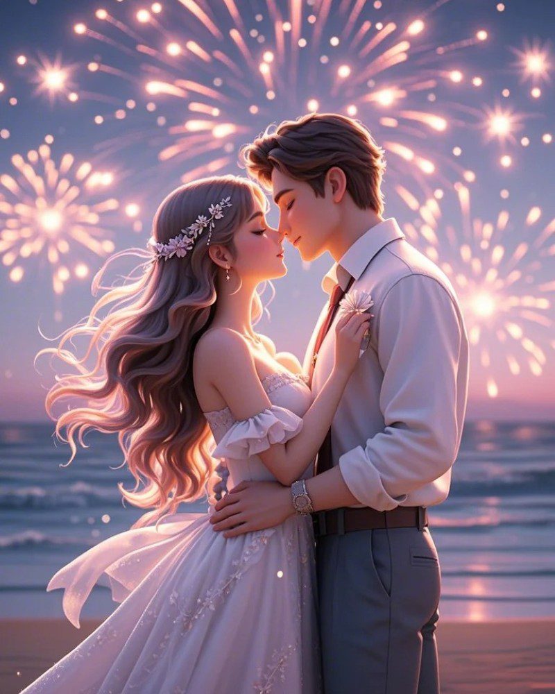 romantic cartoon couple pic 30