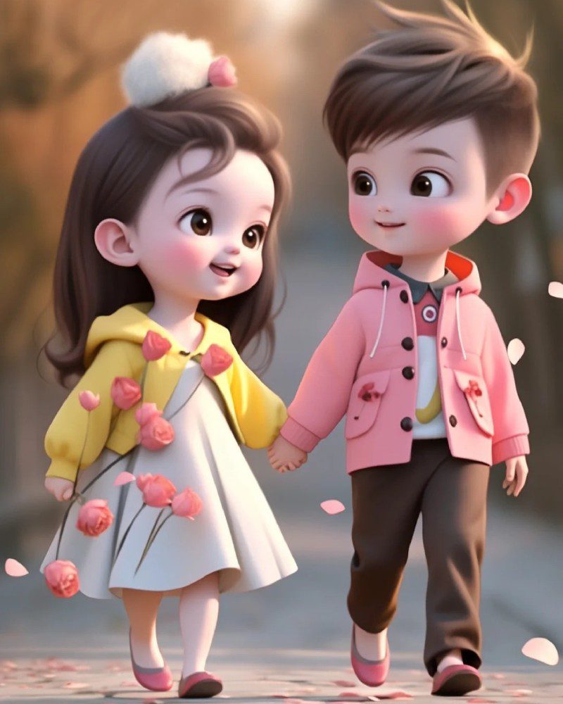 romantic cartoon couple pic 32