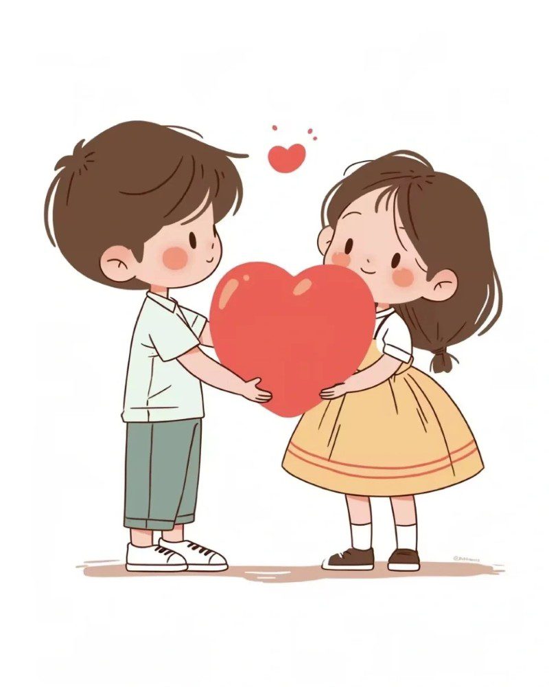 romantic cartoon couple pic 6
